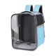 thumbnail image 3 of Mochila Para Gatos, Portátil, Transparente, Con Parte Delantera, Para Viajes, Para Actividades Al Aire Libre, Color Azul Claro, 3 of 3