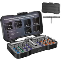 Jenabom - Juego De Destornilladores De Trinquete 24 En 1, Con Cabezal Magnético Multicabezal Y Mango De Trinquete Desmontable, Ideal Para Reparaciones Manuales.