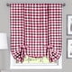 thumbnail image 1 of Cortina de ventana ACHIM Buffalo Check Tieup 107 x 160 cm, color burdeos, 1 of 6