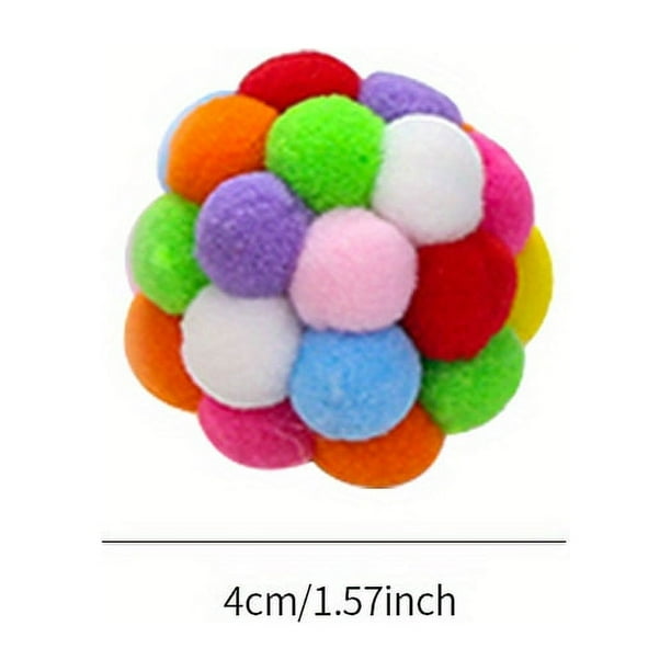 Interactive Colorful Bouncy Balls Cat Toys Playing Pet Supplies Funny Chewing Toy