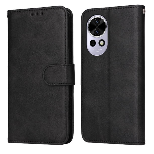 Funda Billetera para Huawei Nova 13 con Porta Tarjetas y Soporte Ajustable Negro