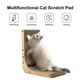 thumbnail image 2 of Cat Scratcher FUKUMARU en forma de L montado en la pared con pelota de juguete, 2 of 7