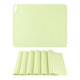 thumbnail image 1 of Juego de manteles individuales REGALWOVEN de 6 manteles de silicona para decoración de mesa de comedor de cocina, manteles individuales lavables, mantel limpiable verde claro 15*12in, 1 of 7