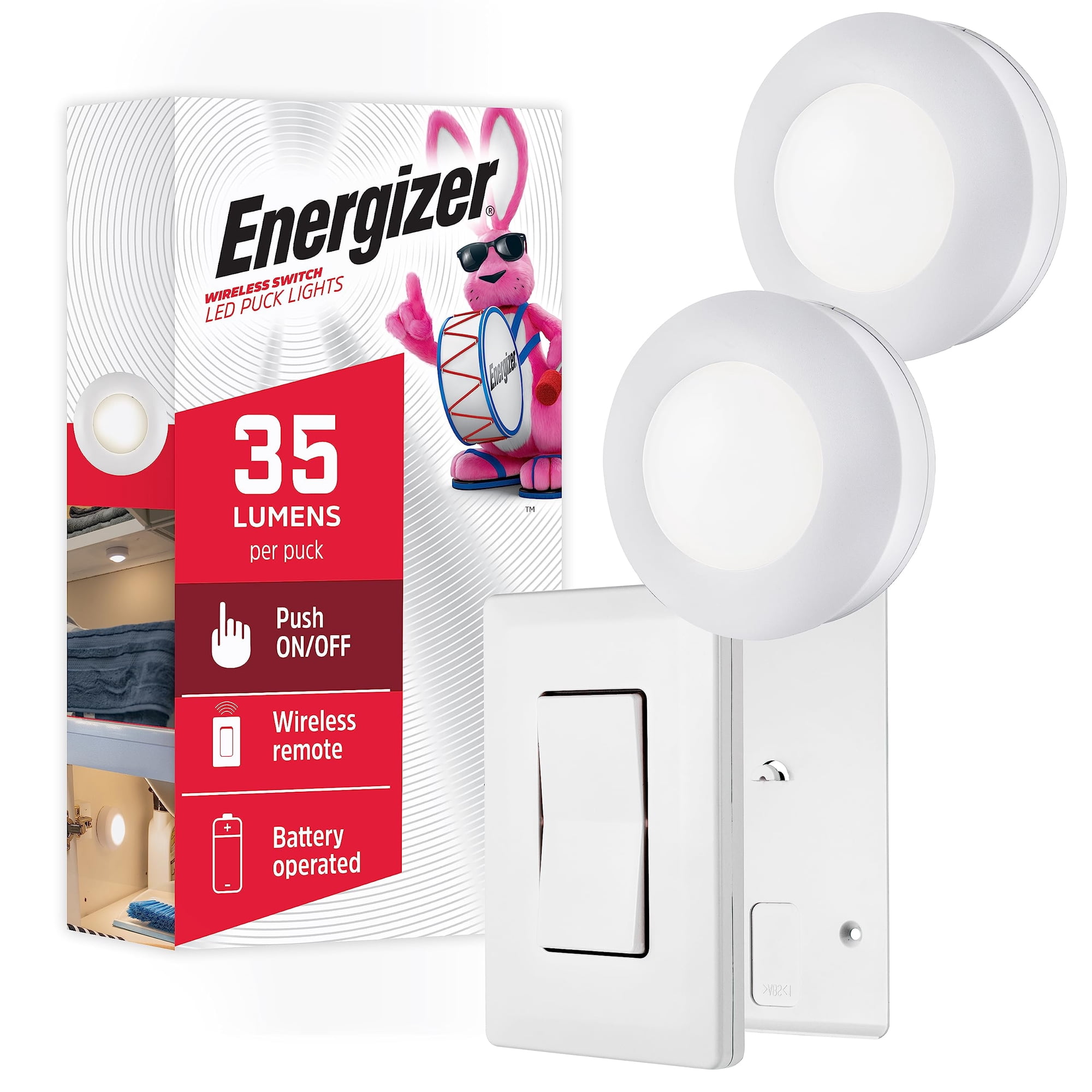 Luces Led Puck Lights Energizer 58822-t1, Paquete De 2