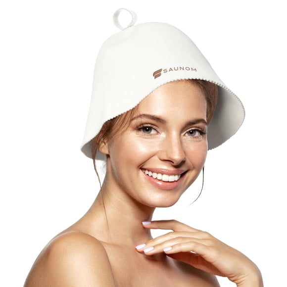 Gorro de sauna SAUNOM Premium Ultra Soft 100% lana merino