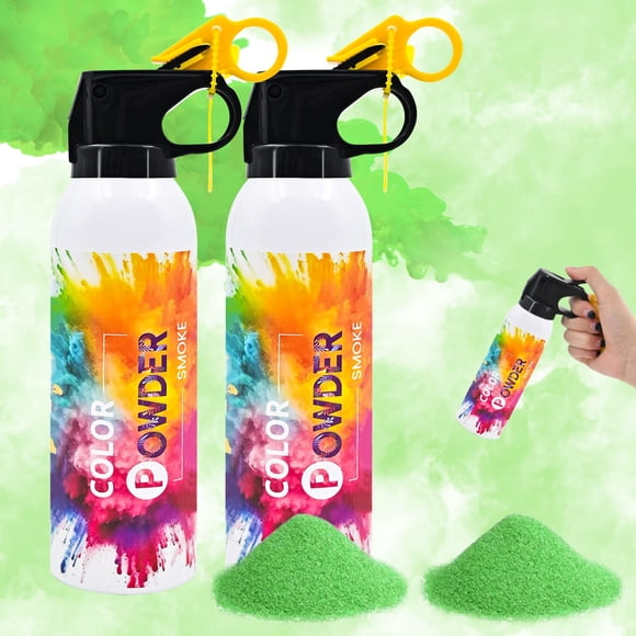 Extintor Smoke Gender Reveal Smoke, paquete de 2 unidades, color verde