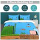 thumbnail image 5 of Super Mario 3-Piece Comforter Set for Bedroom Super Mario Bedding Set for Kids Adults Soft Microfiber Duvet Cover Set with Zipper Closure, 5 of 5
