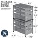 thumbnail image 2 of Organizador de Cestas Apilable Simple Houseware 3 Niveles Plateado, 2 of 8