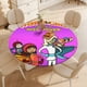 thumbnail image 4 of WordGirl-theme Fitted Round Tablecloths Elastic Edged Table Covers Waterproof Table Cloth for Kitchen Holiday Party Tables Decor 150cm, 4 of 6
