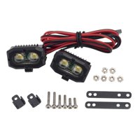 Magideal - Rc, Piezas De Repuesto, Luces De Parachoques, Luces Led, Rc Para 1:10, Accesorios Diy, Camiones, Modelo De Hobby, Coche , 2 Piezas De Luz