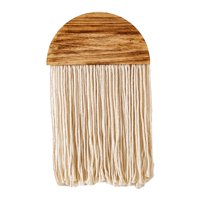 Magideal - Tapiz De Borlas De Macramé, 1 Pieza, Decoración , Arte Elegante Estético, , Bohemio, Colgante De Pared Para Dormitorio, , C C