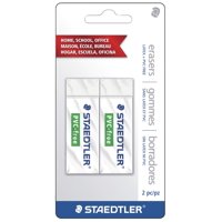 Borrador Staedtler Blanco Sin Pvc, 2,5 X 2,5 X 1,3 Cm, Paquete De 2