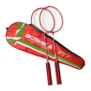 Magideal - 2 Uds Raquetas De Bádminton Juego De Raquetas De Bádminton Accesorio De Bádminton Portátil Y Bolsa De Transporte Profesional Para Jugar Al Aire Libre Rojo