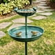 thumbnail image 1 of Bañera para pájaros JOYBEE HOME&GARDEN 97 cm de metal con doble estaca, azul, 1 of 8