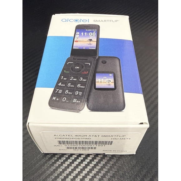 Teléfono Plegable SIMBROS 4052R AT&T Smartflip Negro Carbón