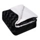 thumbnail image 3 of Espesar La Manta De Terciopelo De Cordero Lana De Cordero De Terciopelo Lujoso Para Dormitorio Infantil Negro, 3 of 5