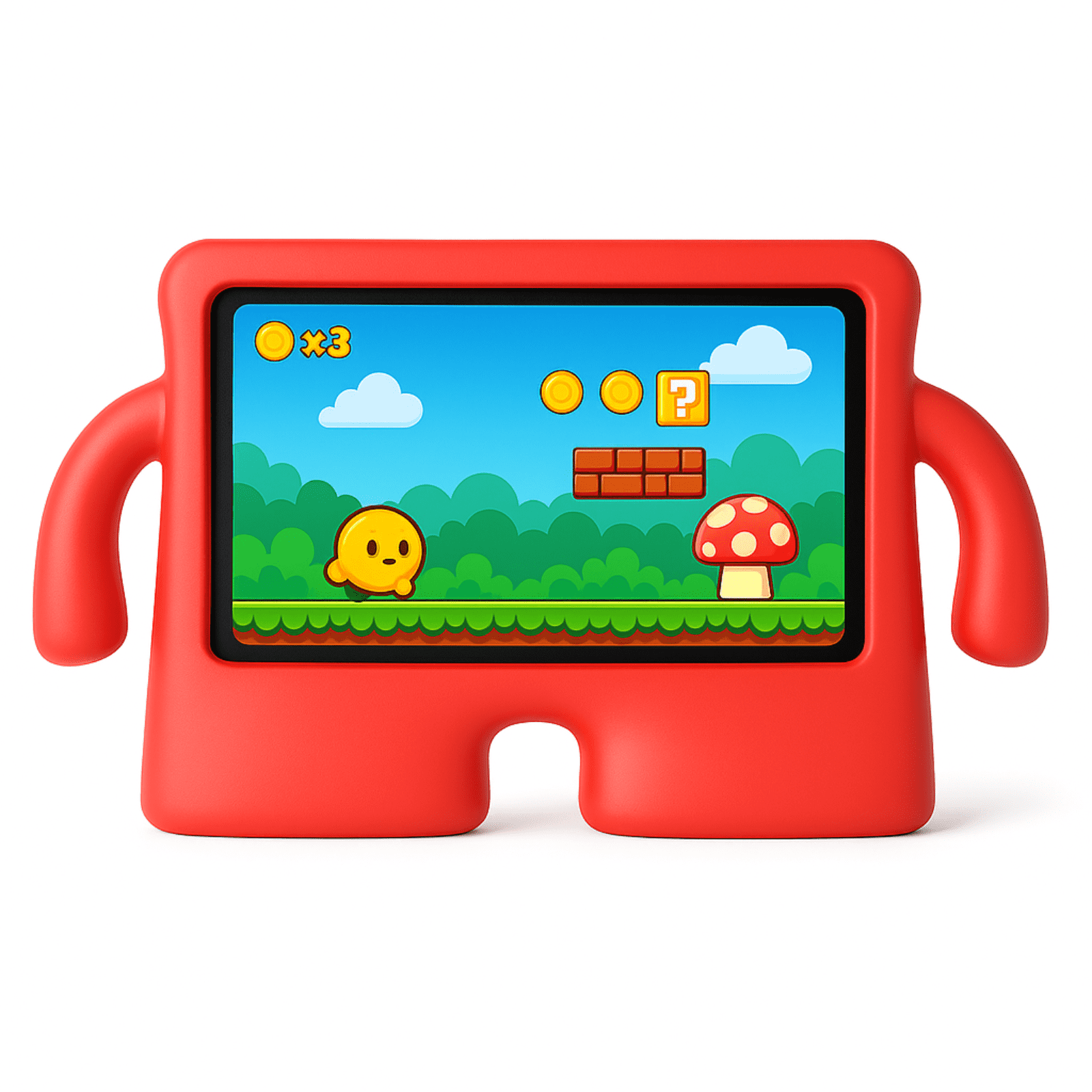 Joigo - Funda Antigolpes Ev Niños Para Tablet Samsung A7 Lite Rojo