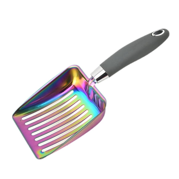 Pala para arena de gatos de aleación de aluminio, herramienta de limpieza, pala de limpieza para mascotas, pala de metal para gatitos, suministros par multi