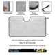 thumbnail image 2 of Johnny Bravo Parasol para Parabrisas Delantero Protector Plegable, Visera Solar para Auto Bloquea Rayos UV Mantiene tu Vehículo Fresco 130cm*70cm, 2 of 6