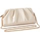 thumbnail image 2 of Bolso FanChris 25 cm con pliegues – Clutch color crema, 2 of 5