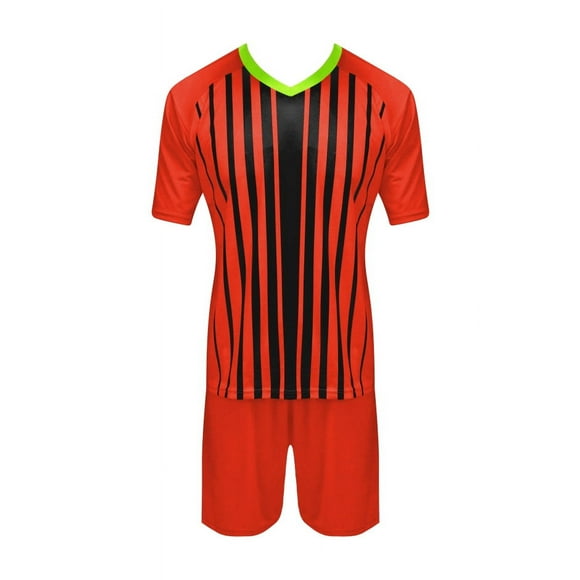 Set Cam+Short Cafu Club Naranjo Fluor-Negro Inf Yl