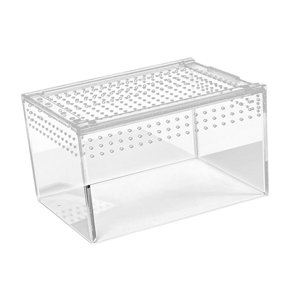 Ioensy - Terrario De Reptiles Portátil, Recinto De Acrílico Transparente Para Ranas, Cangrejos De Río, Lagartos, M