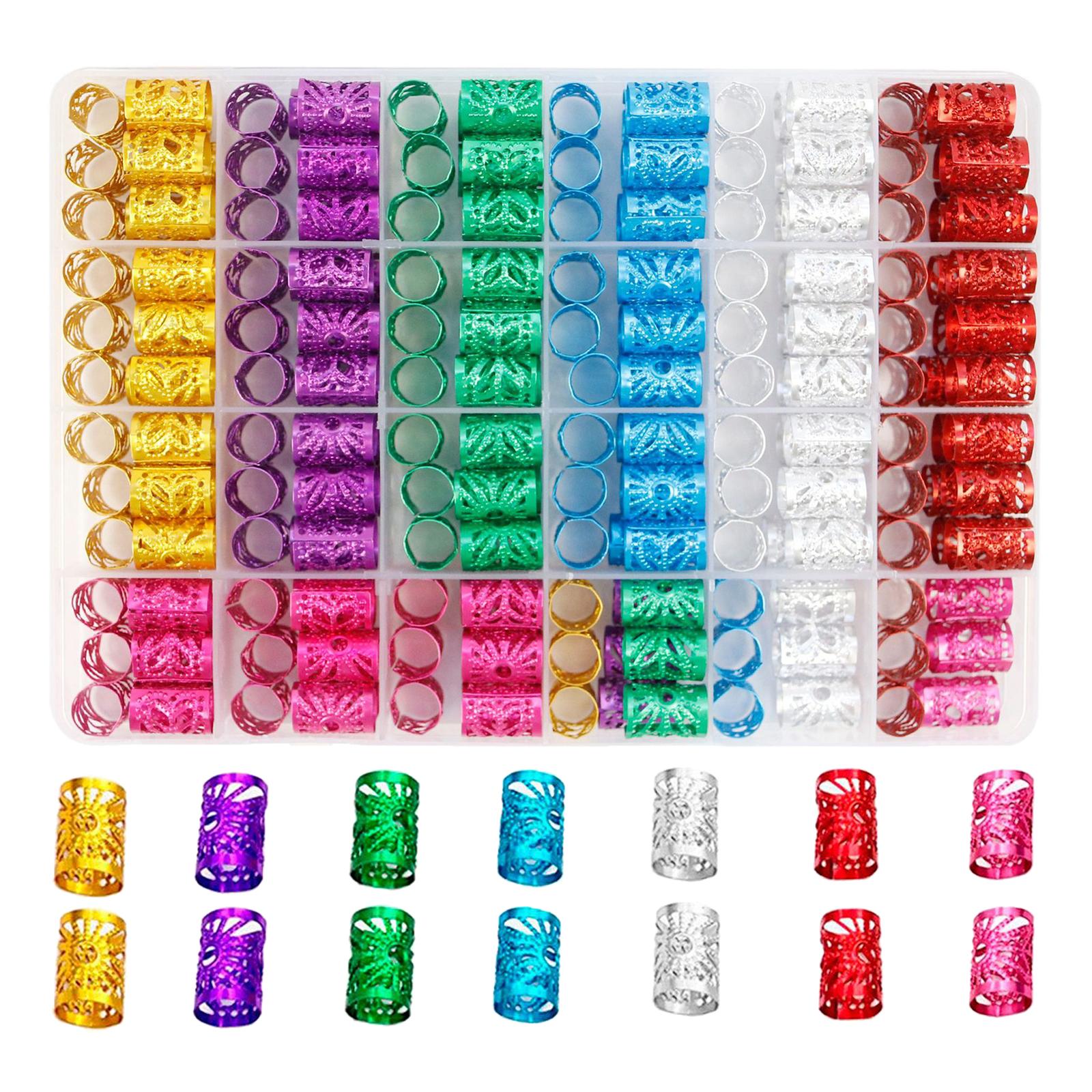 Ioensy - Rastas Trenza Perlas Anillos Cabello Colgantes Peluca Accesorios Trenzado Perlas