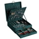 thumbnail image 1 of Caja de joyería GYJOYERO de 3 niveles con cierre verde de terciopelo, 1 of 7