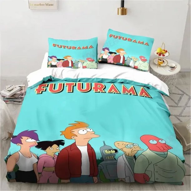 Cartoon futuramas Bender bedding set duvet cover bed set quilt cover pillowcase comforter king queen size boys adult bedding set