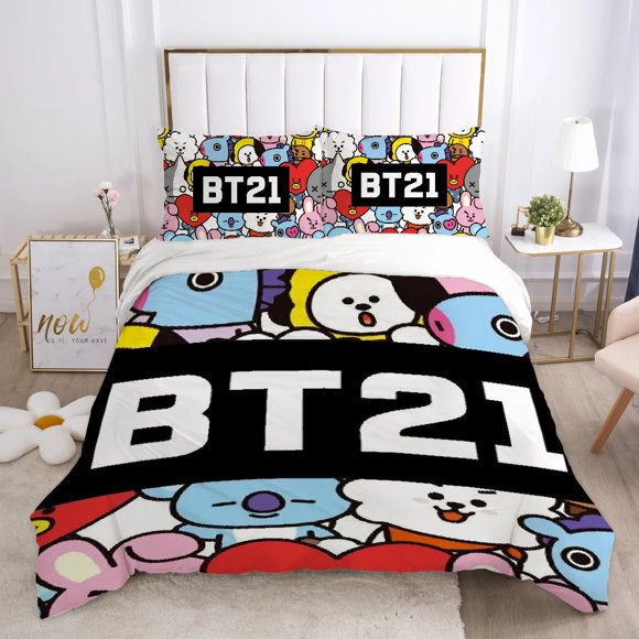 x674 Bed SheetsBear Cover Comforter Bedding Sets Bedding Set Duvet b-bt- Cover Comforter Sets Quilt Pillowcase Quilt Cute 3-Piece Bedding Set (1 Duvet Cover + 2 Pillow Shams) nj674