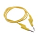 thumbnail image 4 of Cable De Prueba De Conector Banana De Silicona, 1 M, 4 Mm, Para Multímetro, Pinza De Cocodrilo, Color Amarillo Claro, 4 of 5