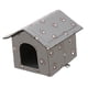 thumbnail image 2 of Casa Para Gatos Al Aire Libre, Caseta Para Perros Pequeña, Cueva Para Perros, Cachorros, Gatitos, Cama, Casa Para Mascotas, Gris S, 2 of 5