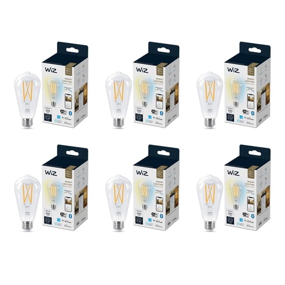 Bombilla LED inteligente WiZ Clear, 60 W, ST19, filamento blanco ajustable