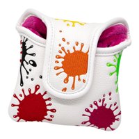 Ioensy - Golf Mallet Putter Head Cover Golf Club Headcover Square Para Mujeres Hombres