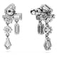 thumbnail image 4 of Pendientes Swarovski Mesmera Drop pequeños con piedras transparentes de talla mixta, 4 of 5