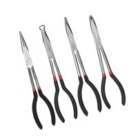 Magideal - Juego De Alicates De Punta Larga, Alicates De Alambre, Herramientas Manuales, Alicates De Punta Larga Para Fábrica, Automoción, Reparación De Máquinas 4 Piezas