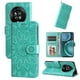 thumbnail image 1 of Funda tipo cartera FOXDOCK para Honor Magic 4 , diseño girasol en relieve, cuero PU, cierre magnético, soporte y tarjetero, 1 of 5