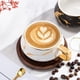 thumbnail image 3 of Auch 2 Pack Ceramic Tea Cdefee Cup, 10 OZ Cdefee Mug, Marble Espresso Cups fo Latte, Gorapuccino, Americano, White and Negro, Gift para mujeres, fo Office and Home, Big Goraacity con Mango, 3 of 5