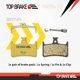 thumbnail image 3 of Pastillas de freno Top Brake BD17-E+ para E-MTB y bicicleta eléctrica, color dorado, 3 of 7