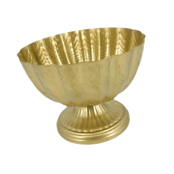 Maceta De Urna Clásica Europea Rústica Para Cafetería, Boda, Oficina, 23 Cm, Color Dorado Claro