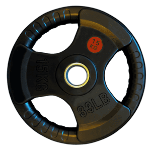 Linea Sport - Disco Olímpico De 15Kg Con Agarre Engomado