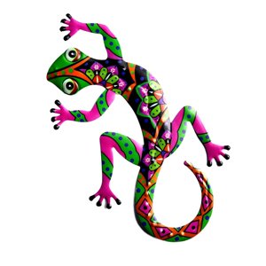 Bothyi - Estatuilla De Gecko Para Dormitorio, Escultura De Pared De Gecko Moderna Y Colorida Creativa Para Exteriores, Color Rosa