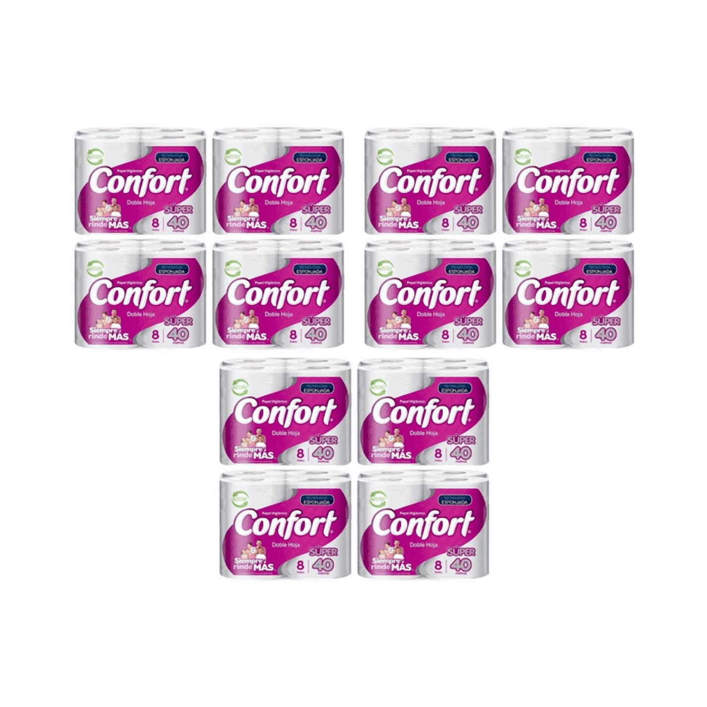 Manga De Confort Doble Hoja 40mts Pack 96 Rollos