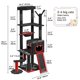 thumbnail image 2 of Torre gótica Cat Tree YITAHOME de 152 cm con cama tipo ataúd, 2 of 7