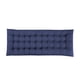 thumbnail image 3 of Cojín de asiento con respaldo alto, funda de poliéster grueso, lazos adjuntos, relleno de espuma EPE, repuesto para sillón reclinable mecedor, adecuad Azul oscuro, 3 of 5