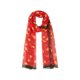 thumbnail image 1 of INSPIRE CHIC Bufanda Vintage Floral para Mujer, Pañuelo Ligero de Seda para Protección Solar, Envoltura para la Cabeza, Bandanas para Verano, Talla Única Rojo, 1 of 6