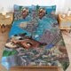 thumbnail image 4 of Cars Piston Cup Circuit Blue, Red, Lightning McQueen And Mater 3 Piece Toddler Thickening Bed Set - Comforter, 4 of 5