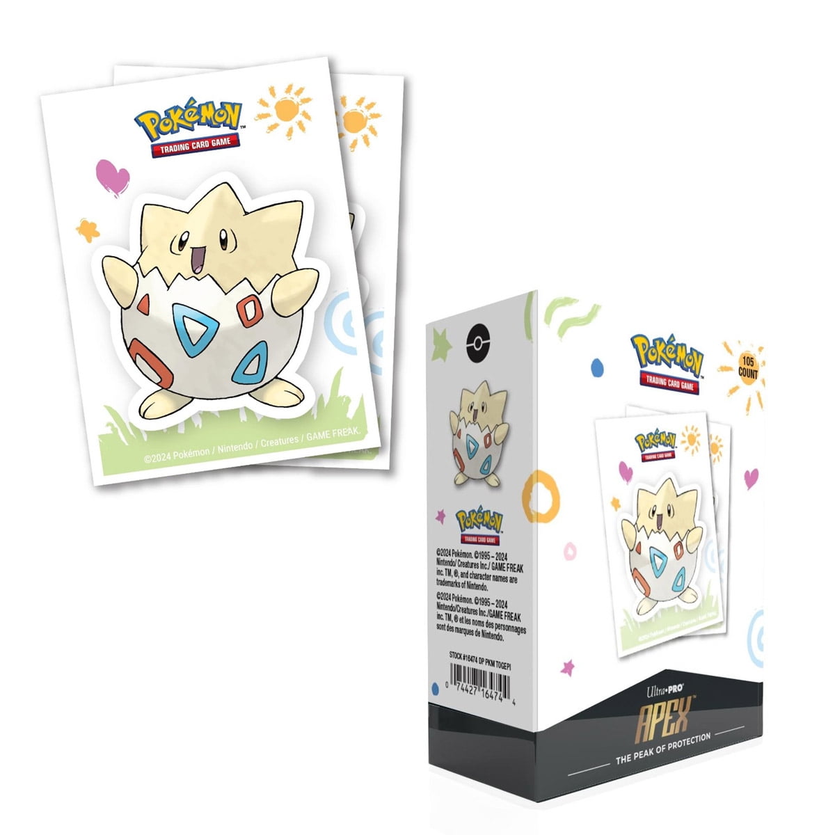 Ultrapro - Fundas Standard Apex 105 Togepi Holiday Pokemon