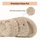 thumbnail image 5 of Zapatillas EverFoams Fuzzy de espuma viscoelástica con punta abierta, vintage, caqui, 5 of 7