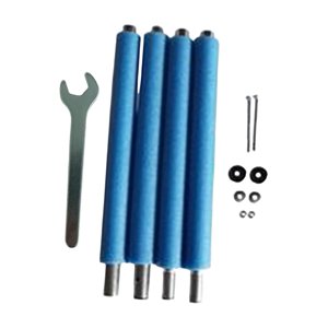 Ioensy - 4 Uds Postes De Trampolín Postes De Repuesto De Trampolín Postes De Acero Universales 1,96 M